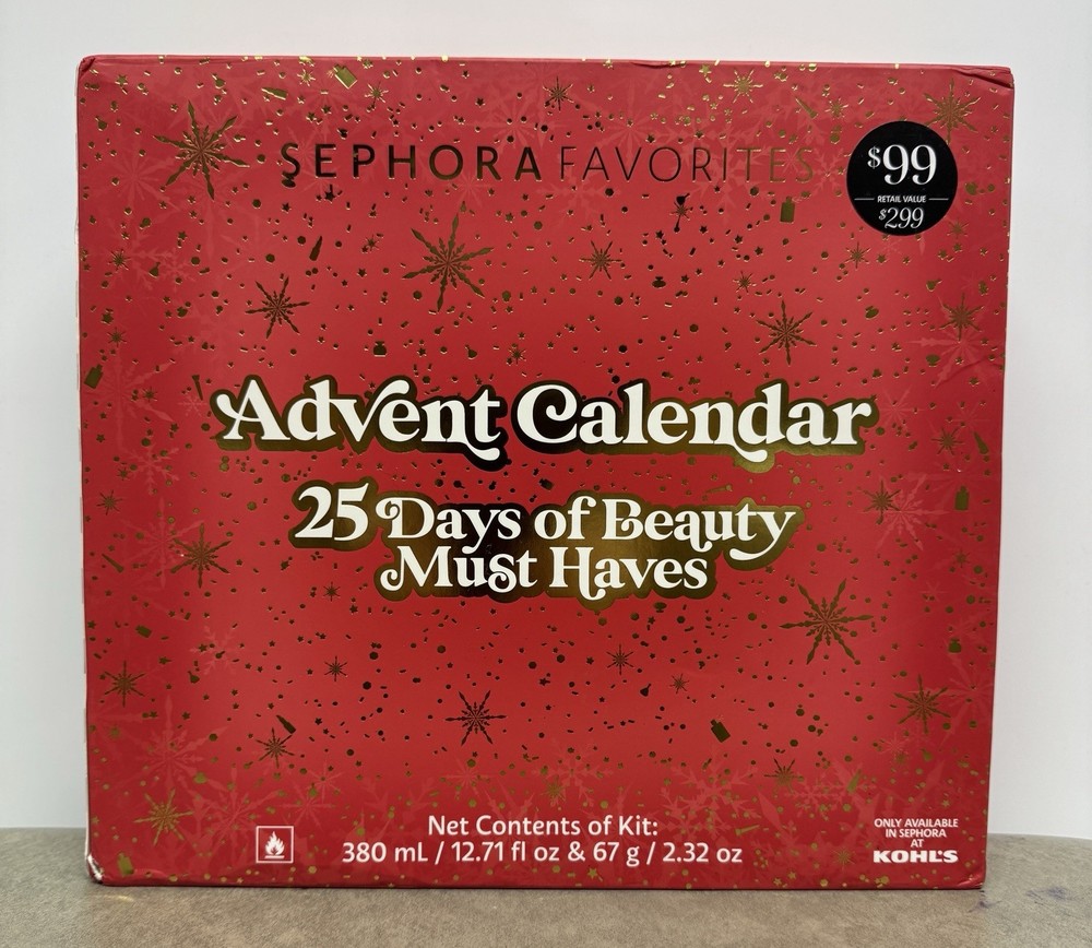 Sephora Favorites Holiday Advent Calendar 25 Days Of Beauty LIMITED Edition 2025