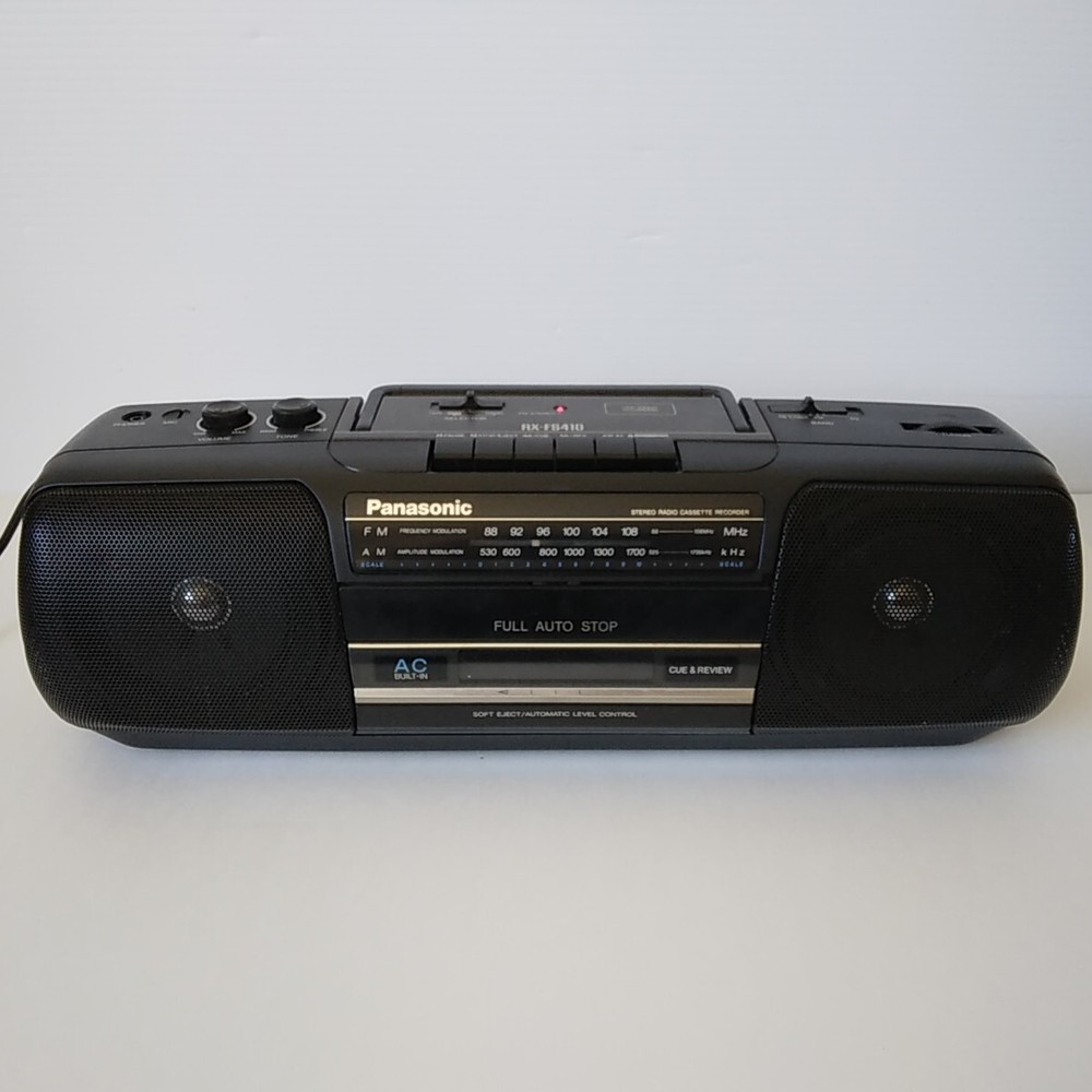 Panasonic RX-FS410 Cassette Tape Player Recorder-Radio-W/Cord-VG- Tested Working