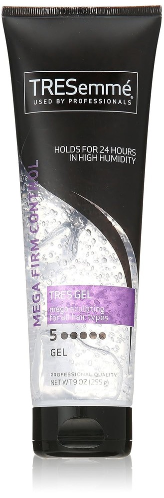 TRESemme Tres Two Mega Frizz Control Hair Styling Gel, Unisex 9oz (8 Pack)