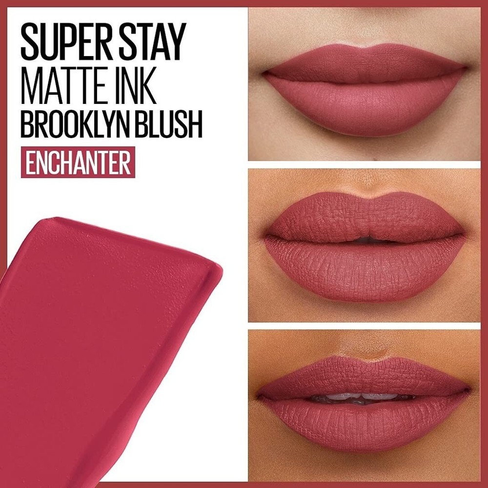 Maybelline Superstay Matte Ink Liquid Lipstick in Brooklyn Blush 5ml Long-Wear Transfer-Proof