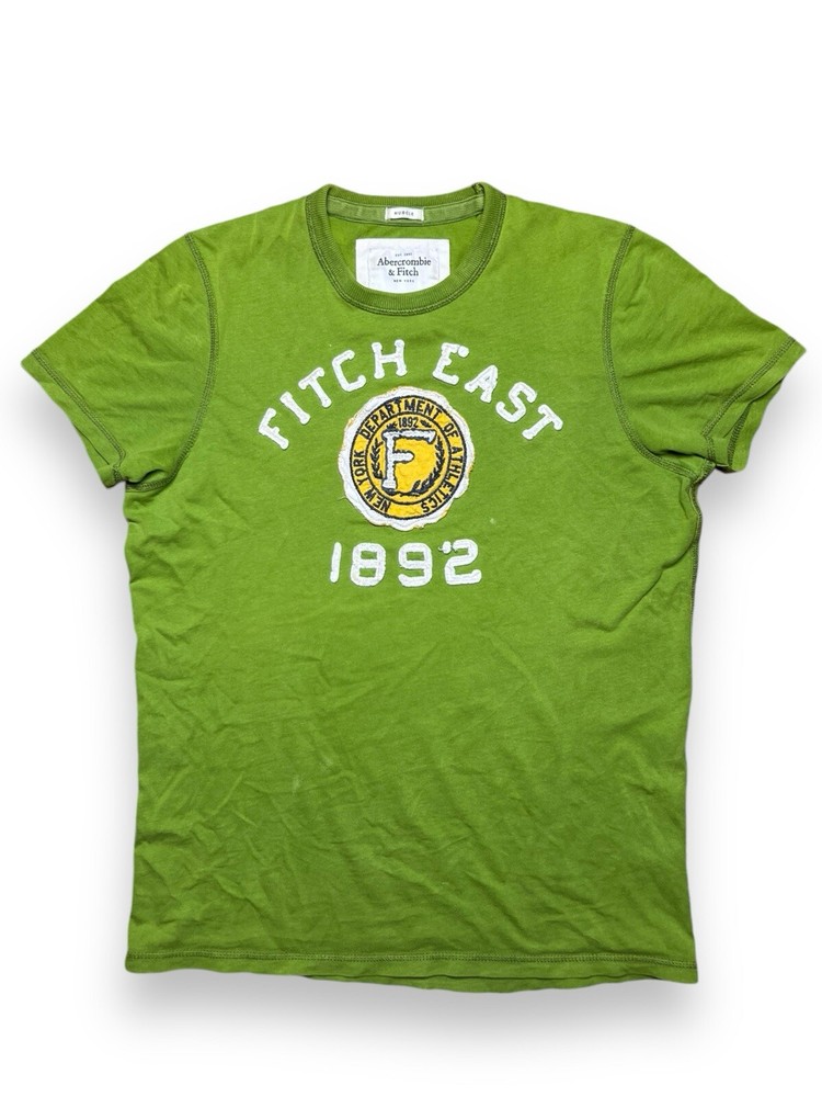 Abercrombie & Fitch Mens Green T-shirt size L-image