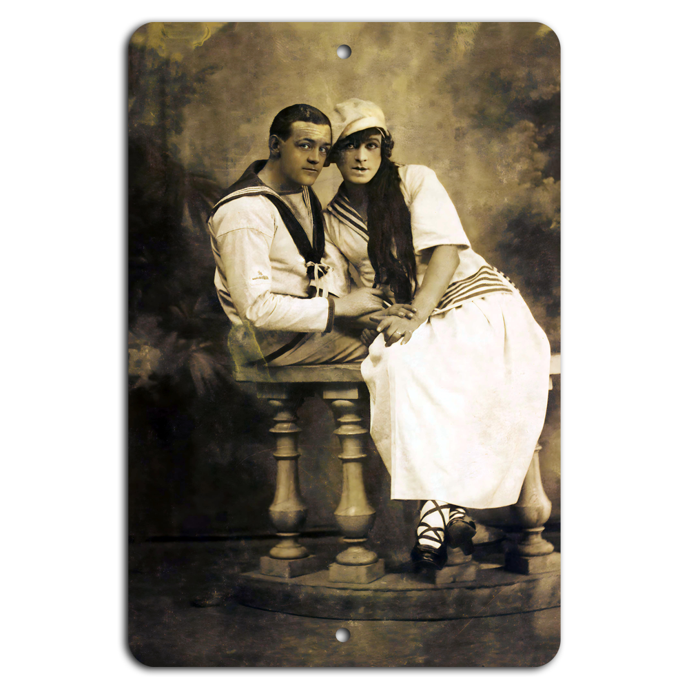 Timeless Romance: Vintage Sailor & Sweetheart