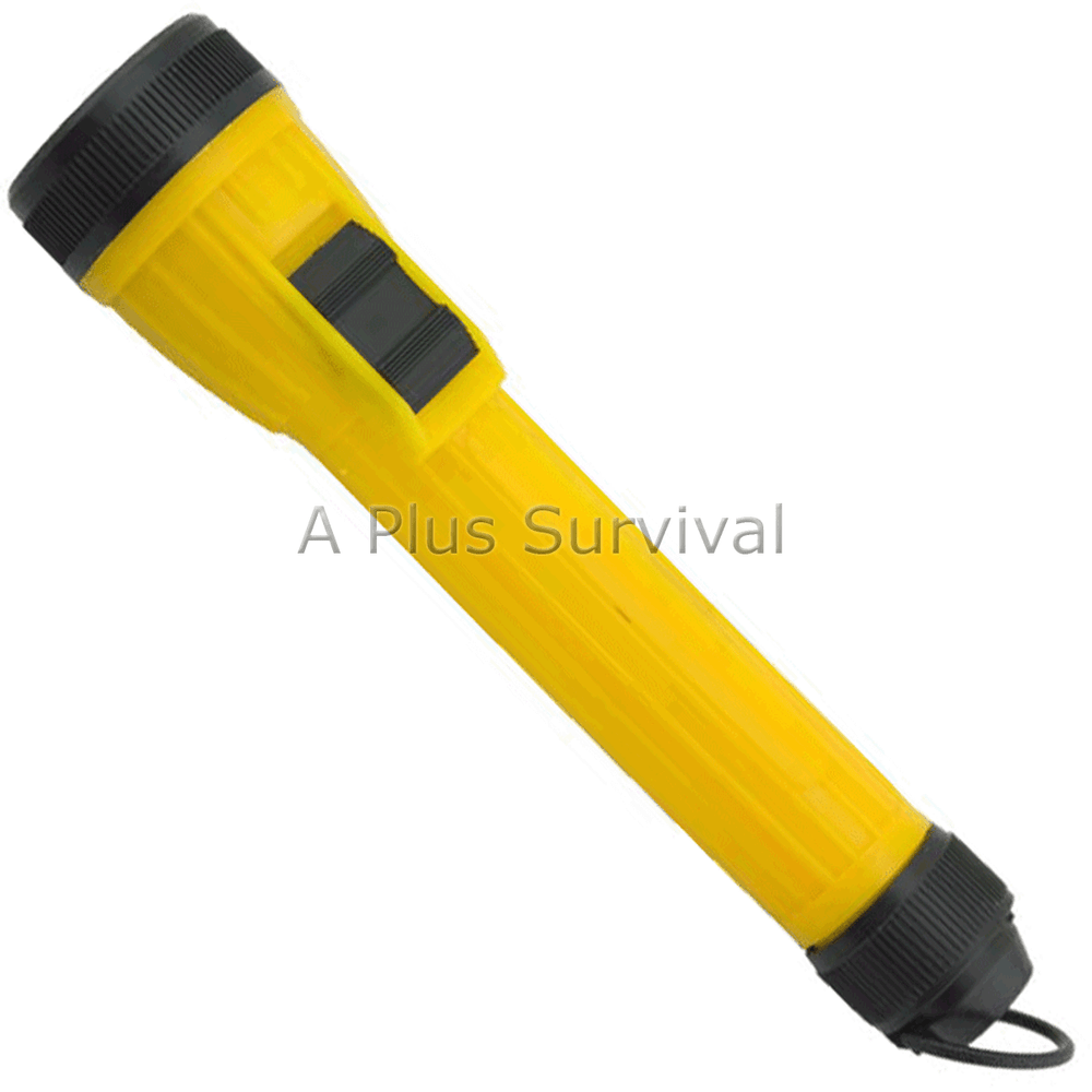 Yellow AA Flashlight for Camping Survival and Emergency Kits-image