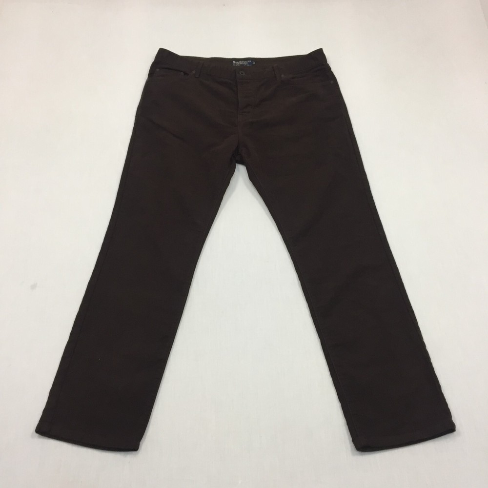 Hammond & Co Trousers Mens W40 L31 Straight Fit Chino Brown (40R)