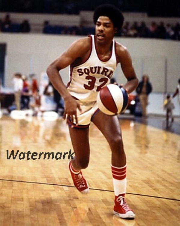ABA 1970's Virginia Squires Julius Erving Dr J Game Action Color 8 X 10 Photo-image