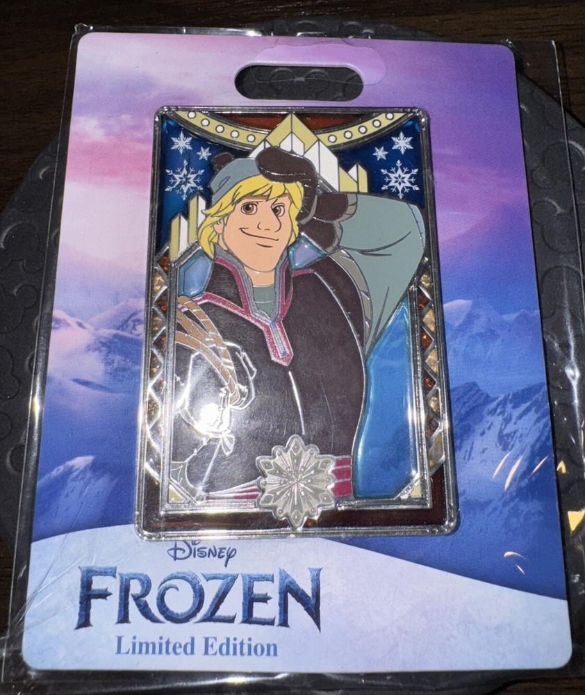 Disney Pink a la Mode - Frozen Stained Glass Series Kristoff LE 300 Pin- NEW