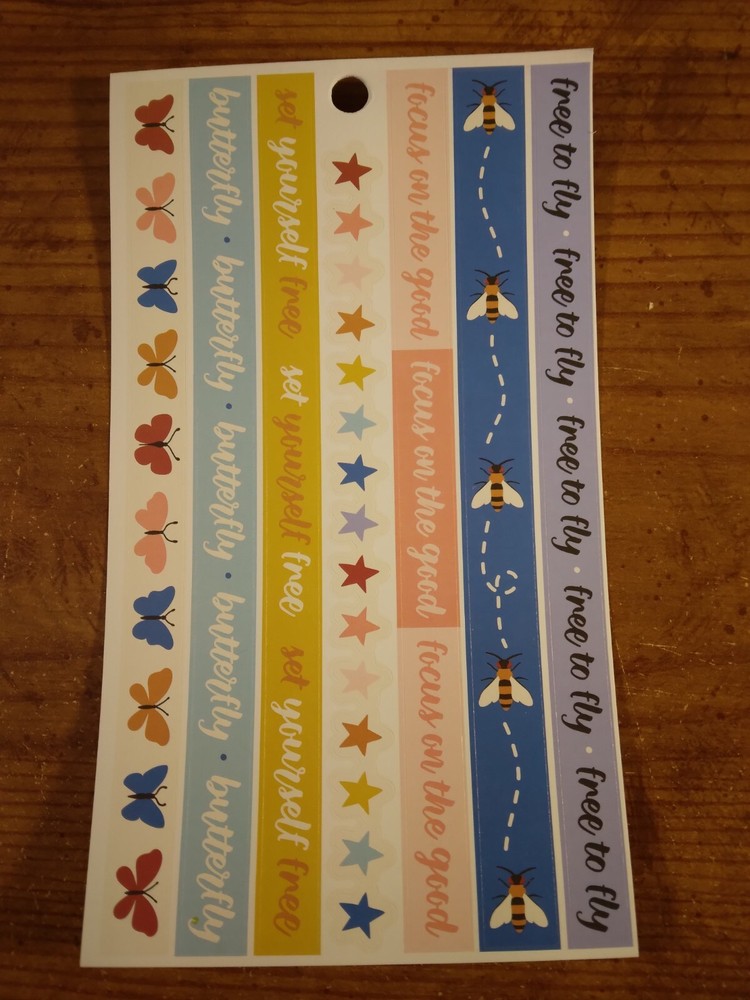 Pegatinas Planificador de recuerdos Mariposas Abejas Borde Cabezal Borde 272584-image