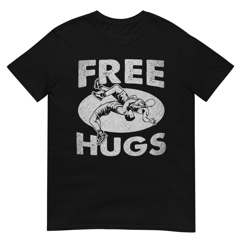 Wrestling - Funny Free Hugs Wrestling T-Shirt