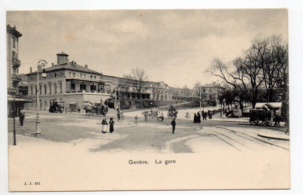 Switzerland Geneva Canton lively station scenic view