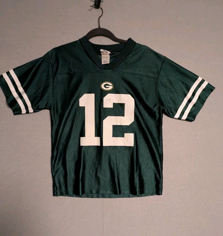 Aaron Rodgers Green Bay Packers #12 NFL Youth Jersey Size Large-image