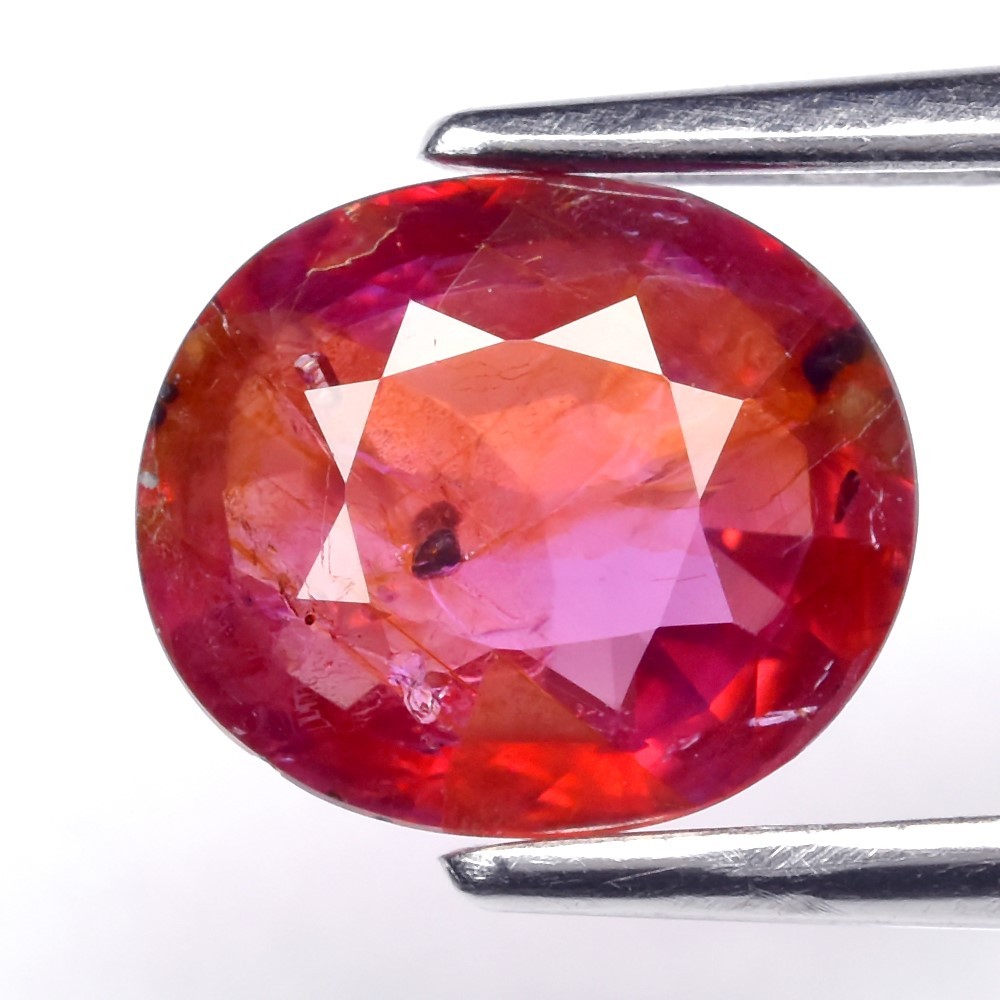 1.20ct Oval Natural Pink-Red Ruby Unheated Madagascar Gemstone 7.2x6mm
