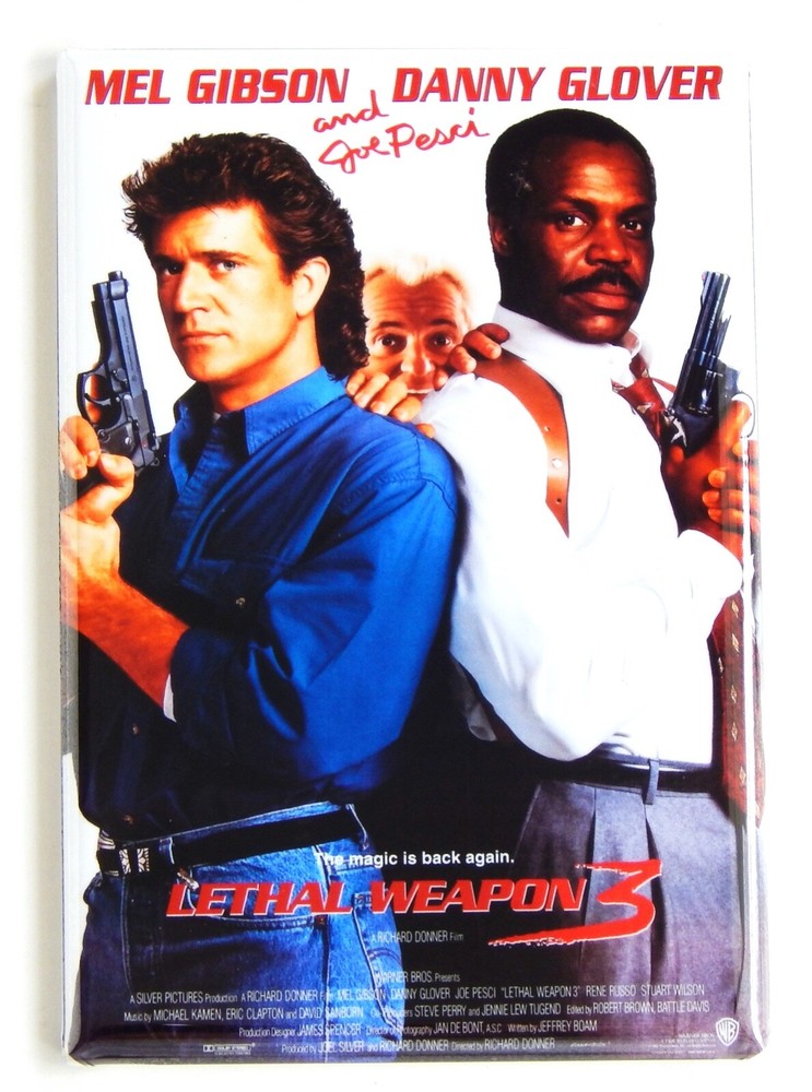 Lethal Weapon 3 FRIDGE MAGNET movie poster