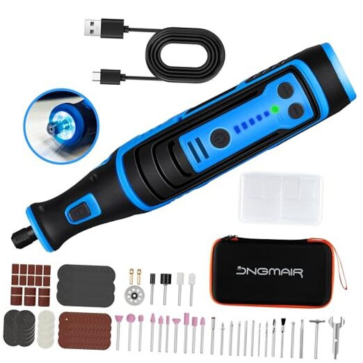 8V Engraving Pen Dog Nail Grinder 2800mAh Cordless Rotary Tool Kit with 135pcs