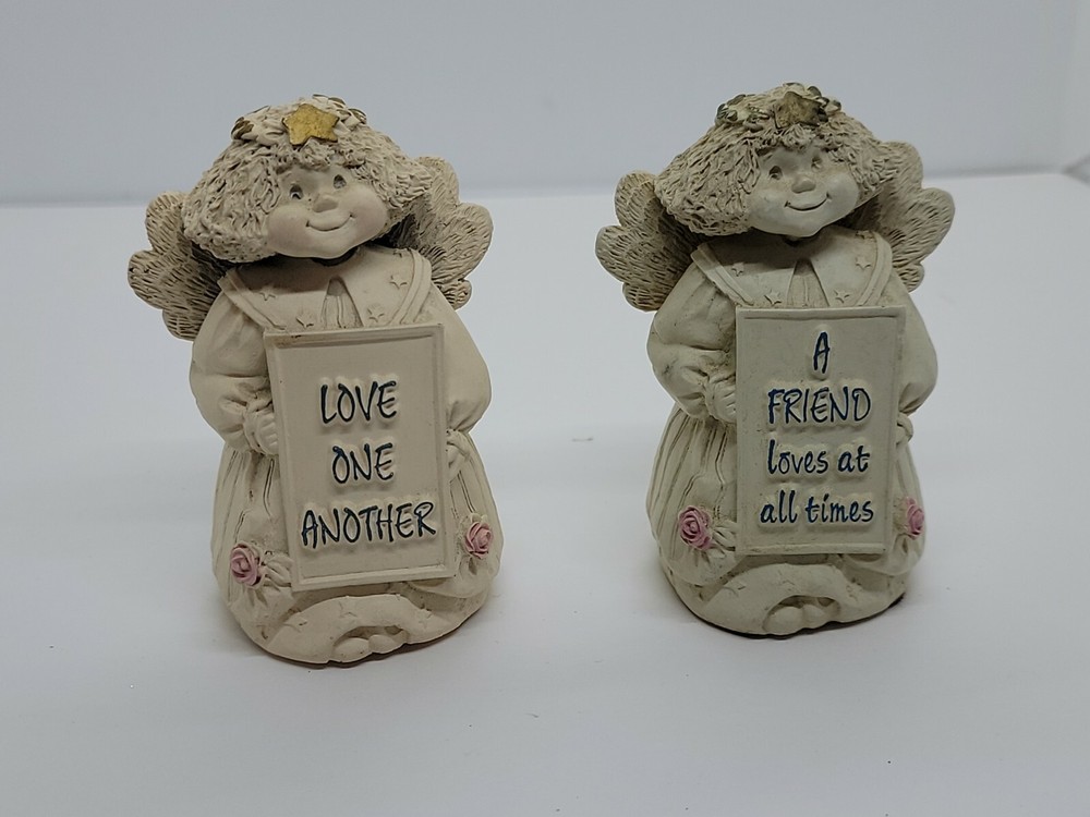 Abbey Press Angel Figurines , Love one another , A friend loves at all Times-image