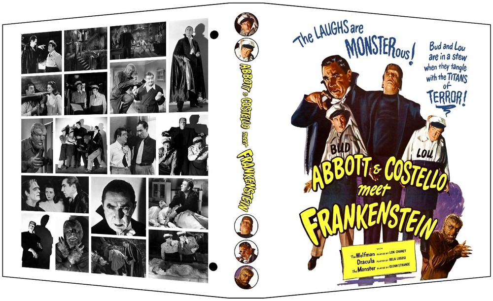 ABBOTT & COSTELLO MEET FRANKENSTEIN Custom 3-Ring Binder Photo Album BELA LUGOSI-image