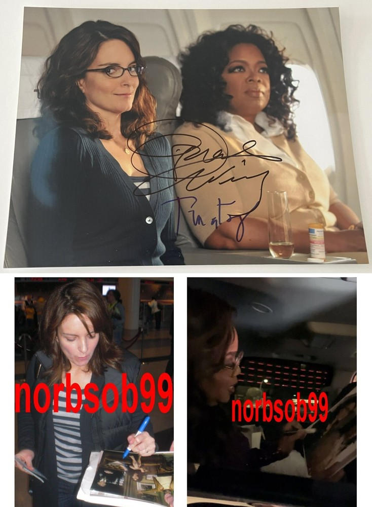 OPRAH WINFREY TINA FEY SIGNED 30 ROCK 11x14 PHOTO wEXACT VIDEO PROOF BECKETT COA