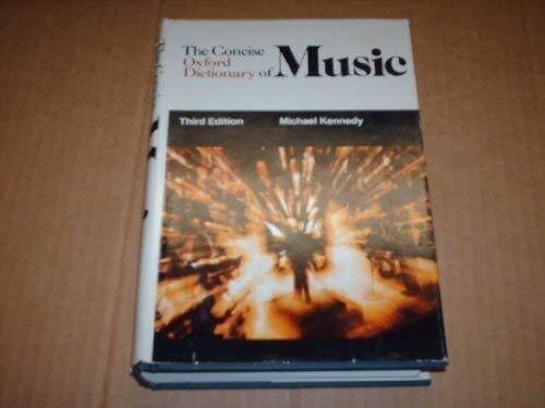 The Concise Oxford Dictionary of Music Hardcover