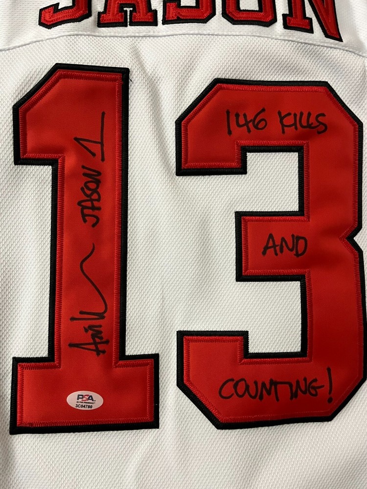 JASON VORHEES autographed FRIDAY THE 13TH jersey ARI LEHMAN FIRST JASON PSA/DNA