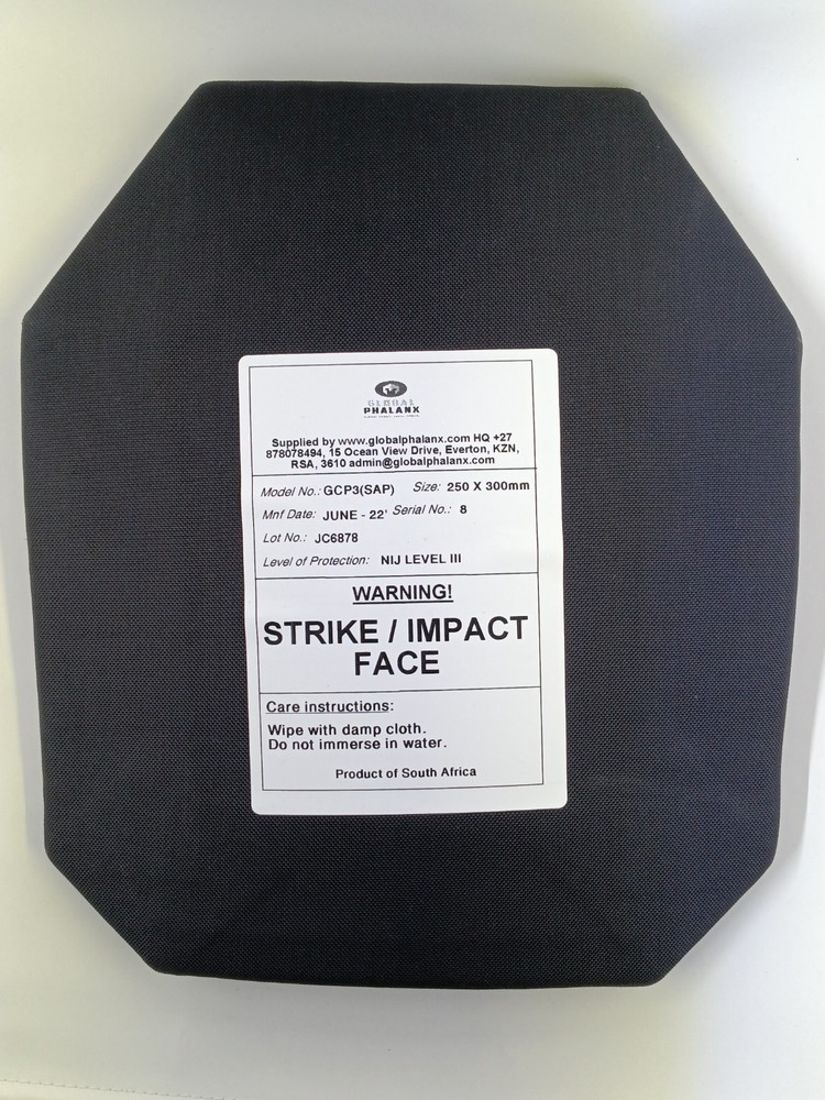 Multi-curve Ceramic/UHMWPE Body Armor Two Plates