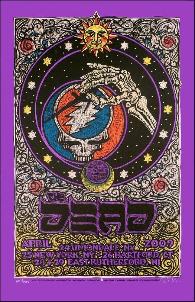 The Dead East Coast Tour Poster 2009 Original Silkscreen SN Gary Houston.