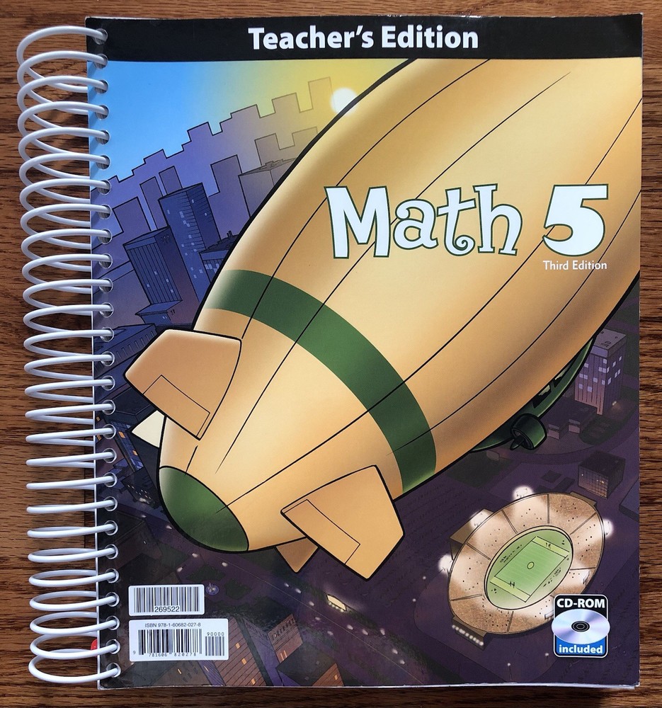 BJU Press Math 5 Third Edition Teacher Edition