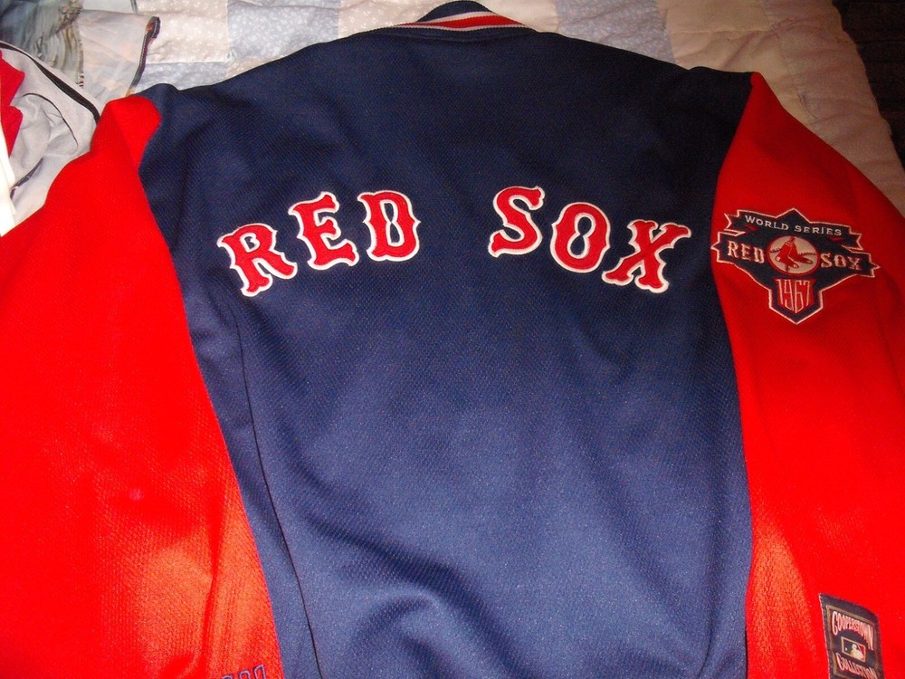 Boston Red Sox Mens Vintage Carl Banks GIII Button Jacket; Used/3XL/World Series