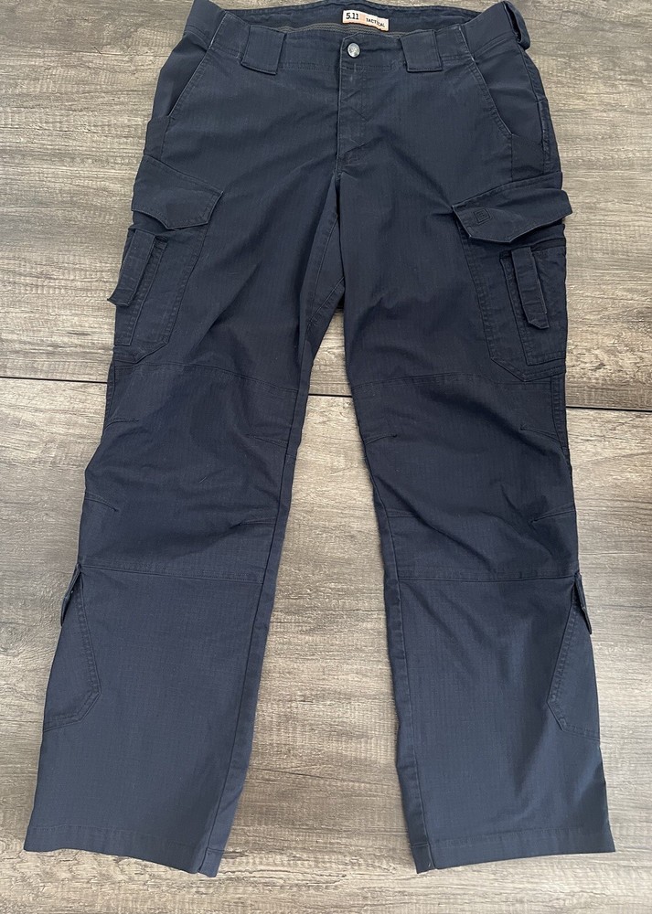 5.11 Tactical ABR Pro Cargo Pants Womens Size 12 Regular Navy Blue-image