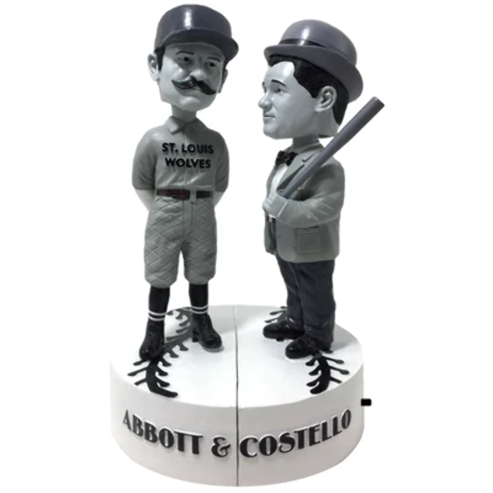 Abbott & Costello Bobbleheads (Black & White)-image