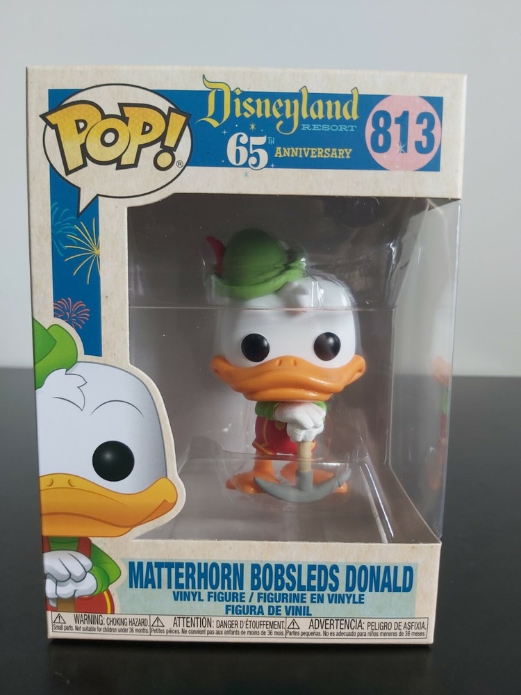 Disneyland 65th Matterhorn Bobsleds Donald Duck Funko Pop No 813