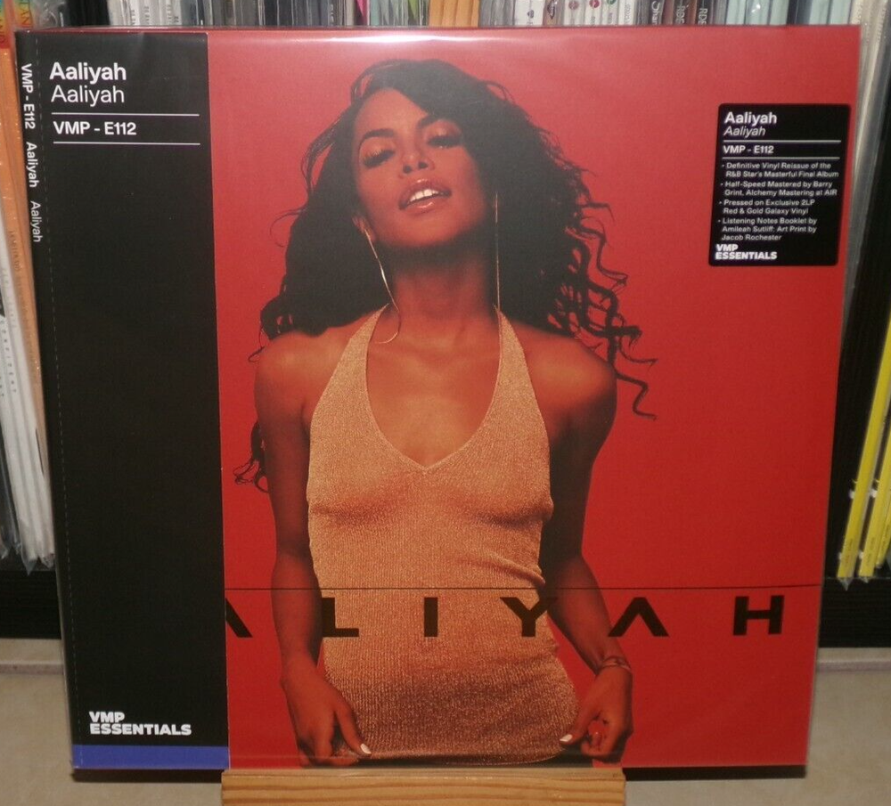 AALIYAH VMP RED & GOLD LP TRY AGAIN ROCK THE BOAT MORE THAN A WOMAN WE-image