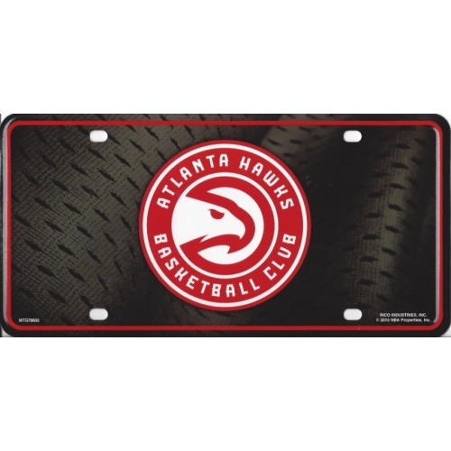 ATLANTA HAWKS BASKETBALL CLUB TEAM LOGO METAL LICENSE PLATE MADE IN USA