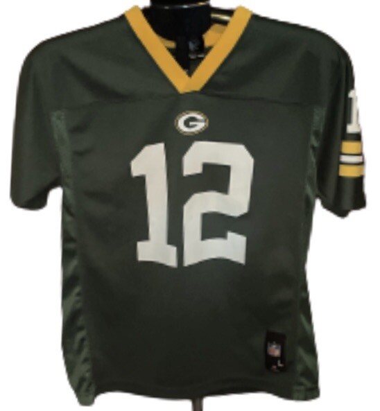 Aaron Rodgers Green Bay Packers Youth NFL Jersey Size Large-image