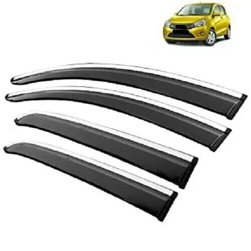 Car Rain Guards Wind Door Visor Side ABS Plastic Perfect for Seltos (Set of 4)