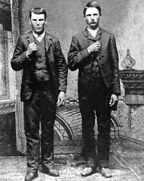Frank And Jesse James Portrait Old West Poster American Outlaws  8x10 PHOTO PRI