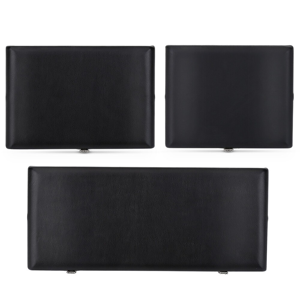 Wooden PU Leather Cover Case Holder Storage Box For 10pcs Oboe Reeds 1 FAD