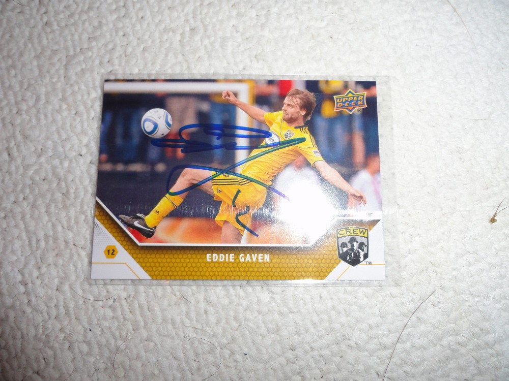 Columbus Crew Eddie Gaven Autographed 2011 MLS UD Card