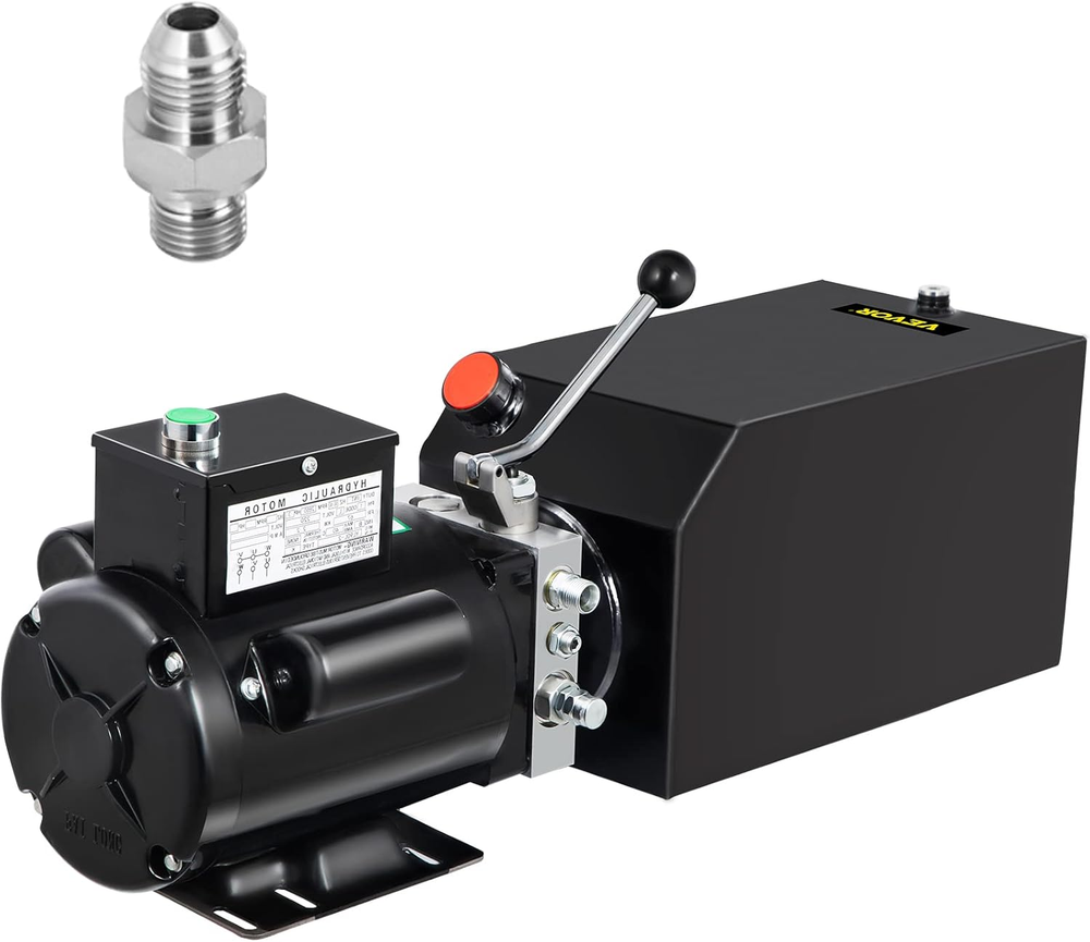 14 Quart Pump Single Acting Hydraulic 220V, Dump Trailer Car Lifting Platforms