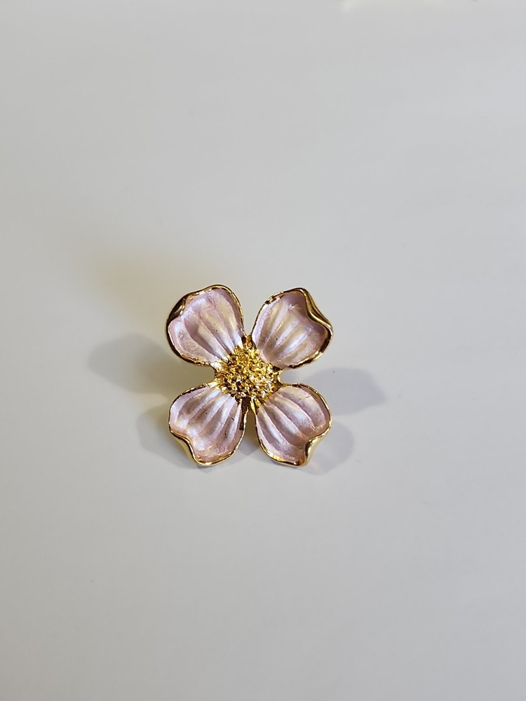 Dogwood Blossom Lapel Pin for Hats and Jackets by Abbey Press-image