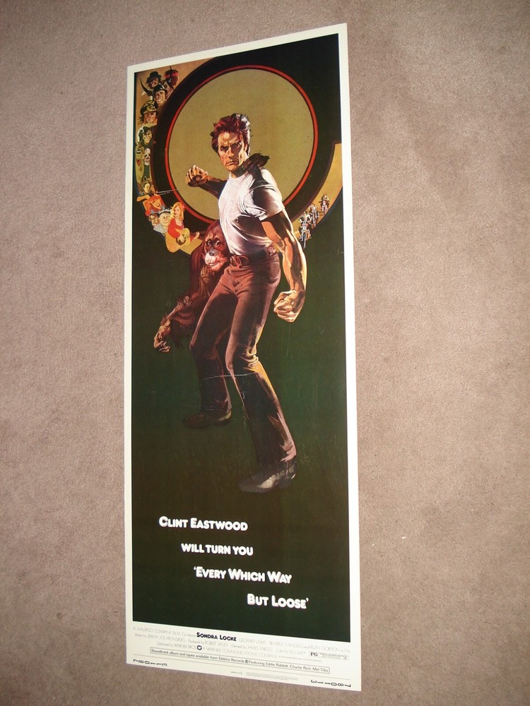EVERY WHICH WAY BUT LOOSE Original 1978 Insert-Clint Eastwood & Sondra Locke