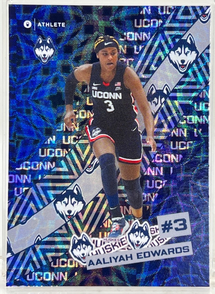 Aaliyah Edwards 2023-24 ONIT Sticker Series Holo UConn Huskies-image