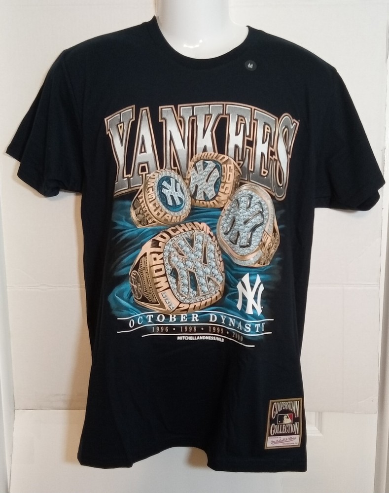 New York Yankees October Dynasty Mitchell & Ness T-Shirt Medium