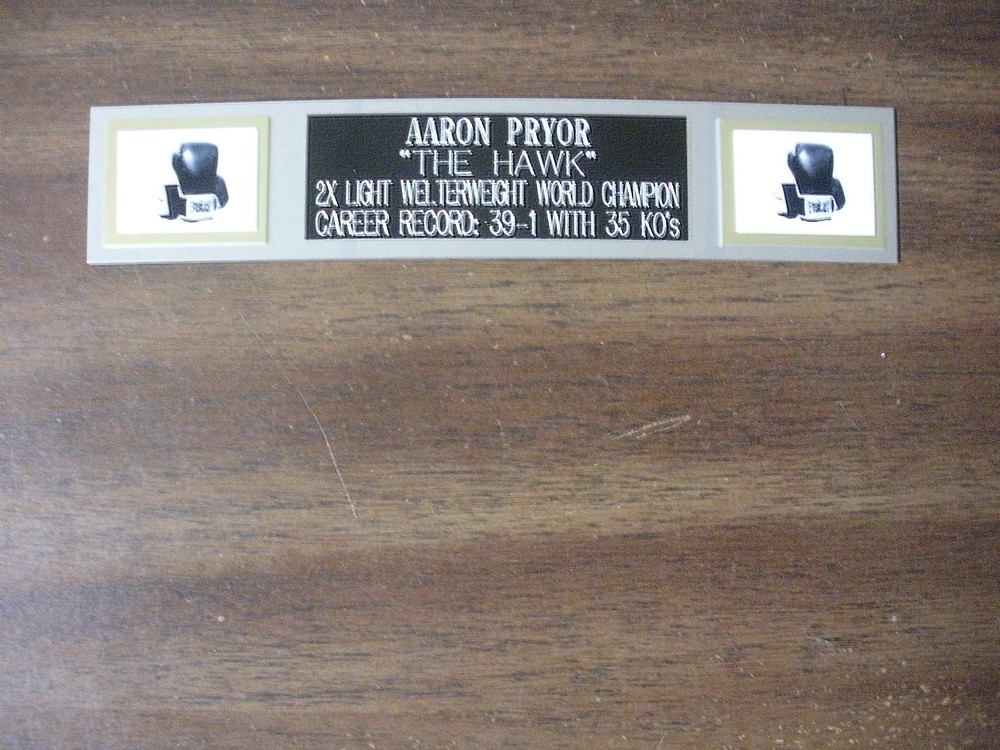 Aaron Pryor Boxing Nameplate for Signed Memorabilia Display-image
