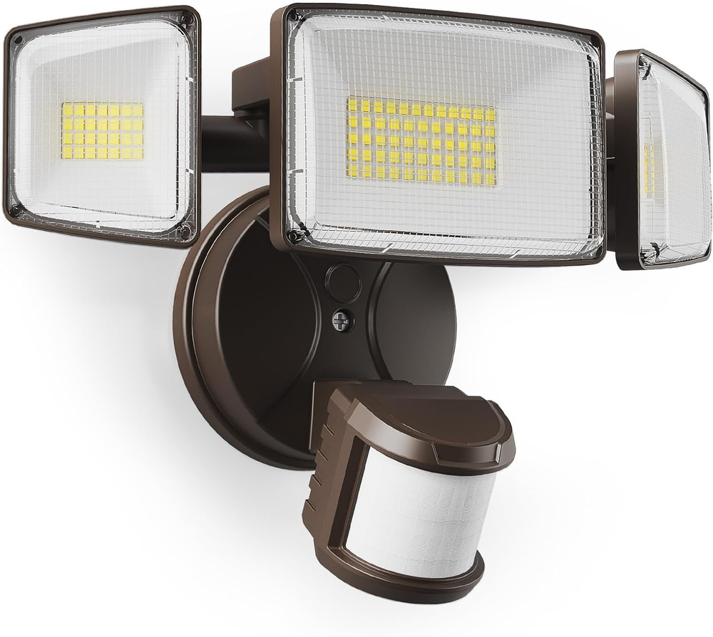 75W LED Motion Sensor Outdoor Lights, Dusk to Dawn Flood Lights Outdoor Motion S