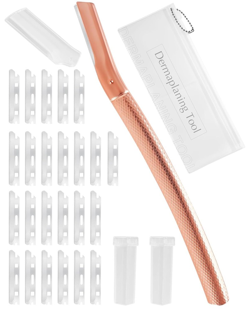 Facial Razors for Women Men Face w/20 Blade Refills,Tool for Face Professional