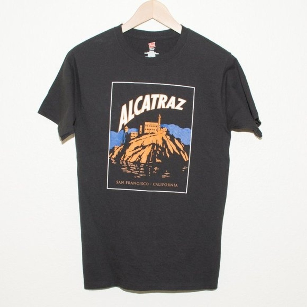 Alcatraz Golden Gate National Park Black Small T-Shirt