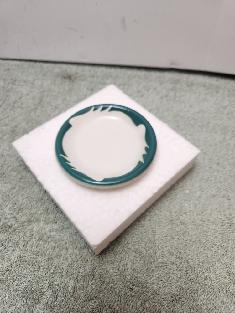 Erica Hotel Ware Butter Pat, Tea Bag Holder J E Heath Burslem England Russell