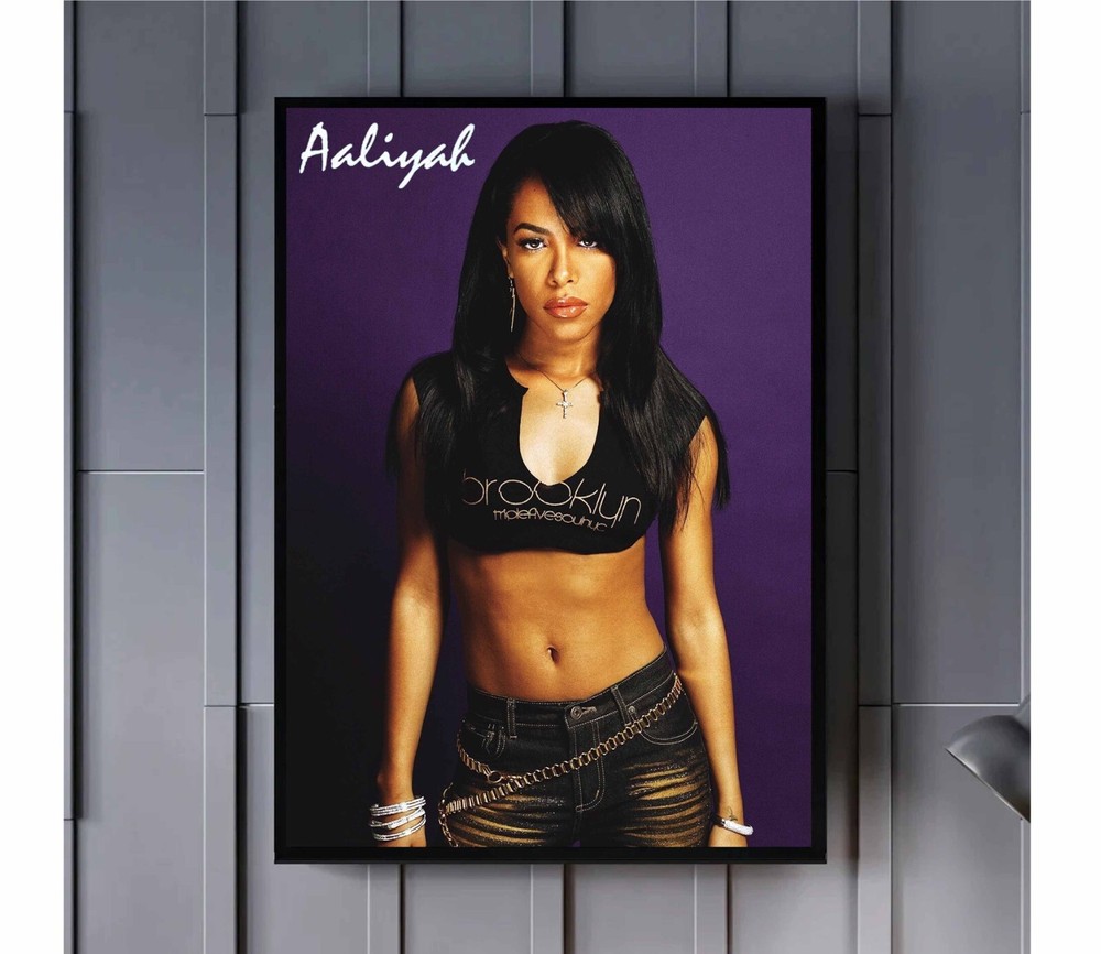Aaliyah 1979 - 2001 Retro Poster, Rare Poster-image