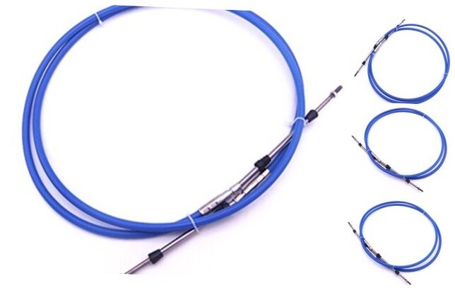 13ft Gray Outboard Engine Remote Throttle Shift Control Cable ABA-CABLE-13-GY-image