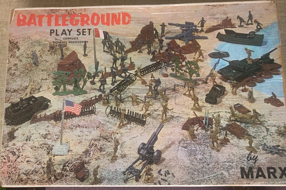 1973 MARX Battleground playset in original box, excellent cond,includes shipping
