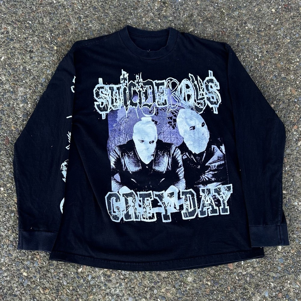 Suicideboys GreyDay Tour Shirt Large 2023 G59 $uicideboy$ Rap Black Long Sleeve